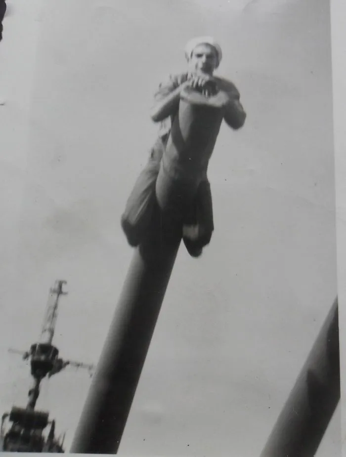 My Grandpa Jack In 1945 On The Uss Essex.