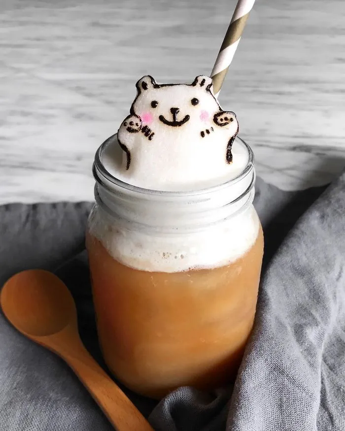 17-Year-Old Creates 3D Latte Art And It's Too Cute To Drink