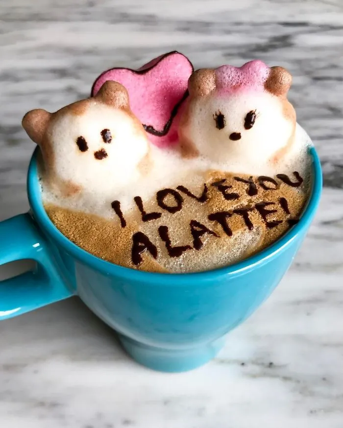 17-Year-Old Creates 3D Latte Art And It's Too Cute To Drink