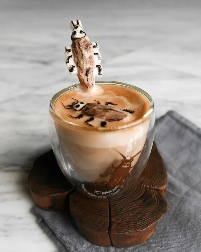 17-Year-Old Creates 3D Latte Art And It's Too Cute To Drink