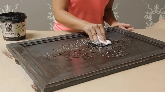 Create A 3d Carved Wood Effect With Stencils And Plaster
