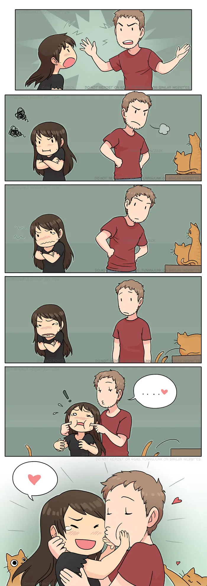 Artist Illustrates Everyday Life With Her Boyfriend And Cat In 56 Adorable Illustrations