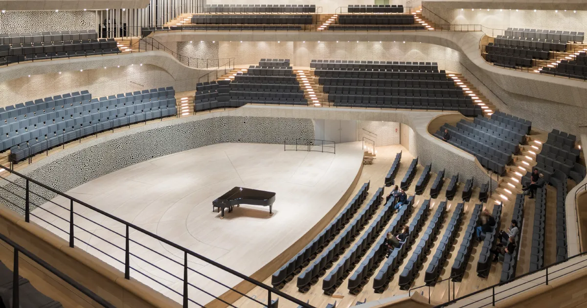Esto es lo que ocurre cuando diseñan un auditorio usando algoritmos
