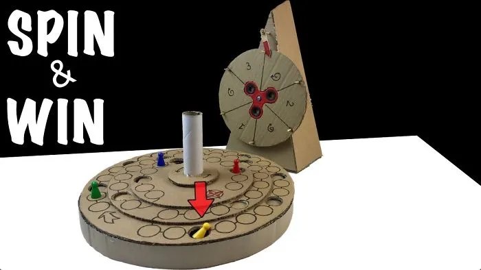 Best Diy Cardboard Family Game. See Tutorial And Spin And Win
