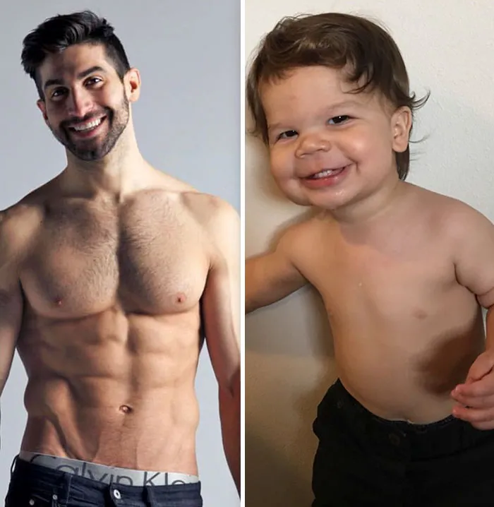 Mom Makes Fun Of Her Model Brother By Having Her Toddler Recreate His Poses, And Result Is Hilariously Adorable