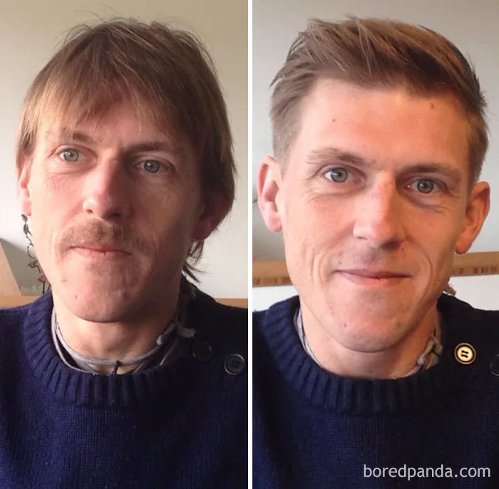 Before And After Haircut