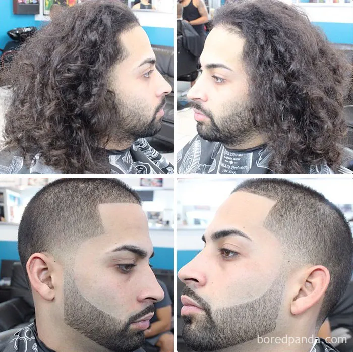 Before And After Haircut