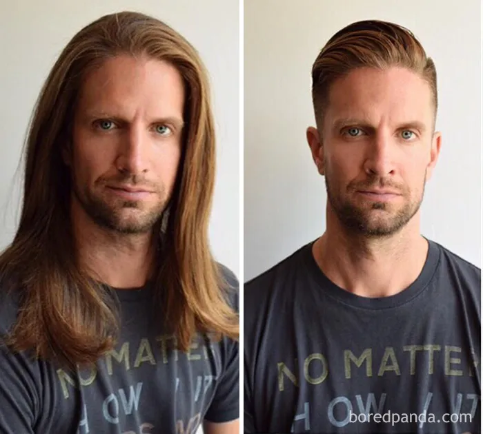 Before And After Haircut