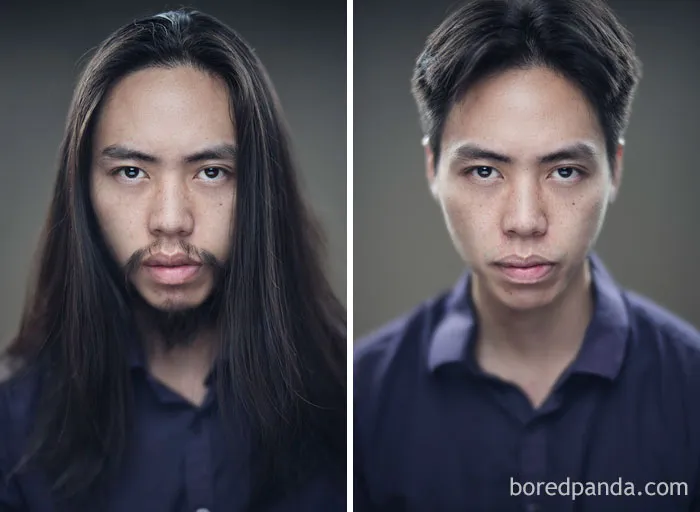 Before And After Haircut