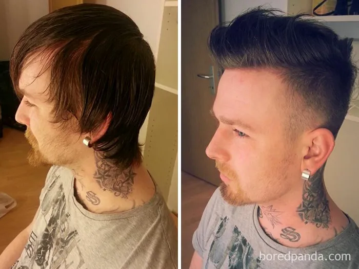 Before And After Haircut