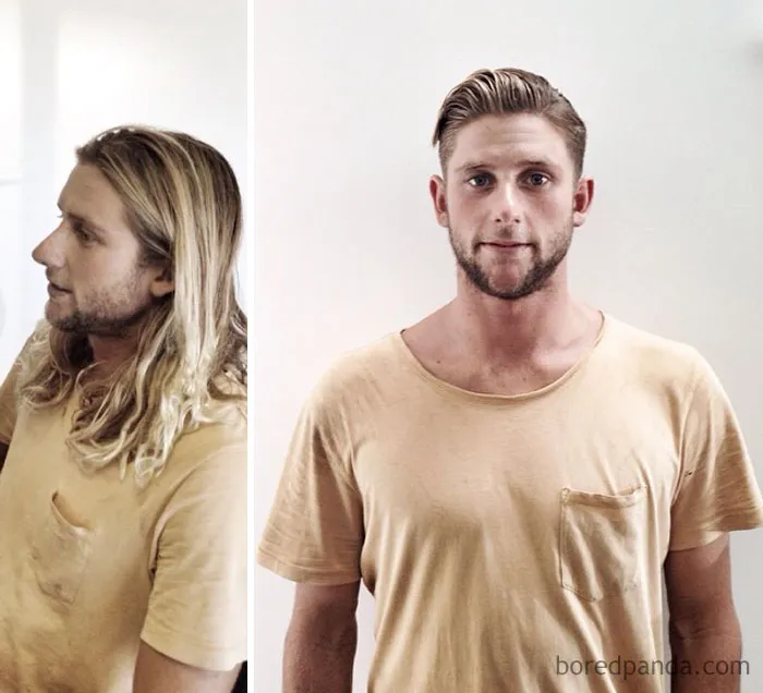 Before And After Haircut