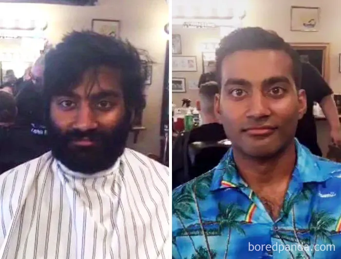Increíble lo que hace un buen corte y afeitado