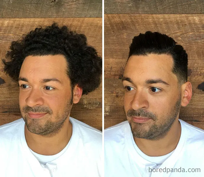 Before And After Haircut