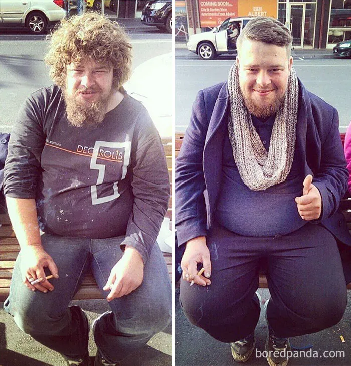 Barber Gives Free Haircut To This Homeless Man Mark. He Looks Like A Totally Different Person Now