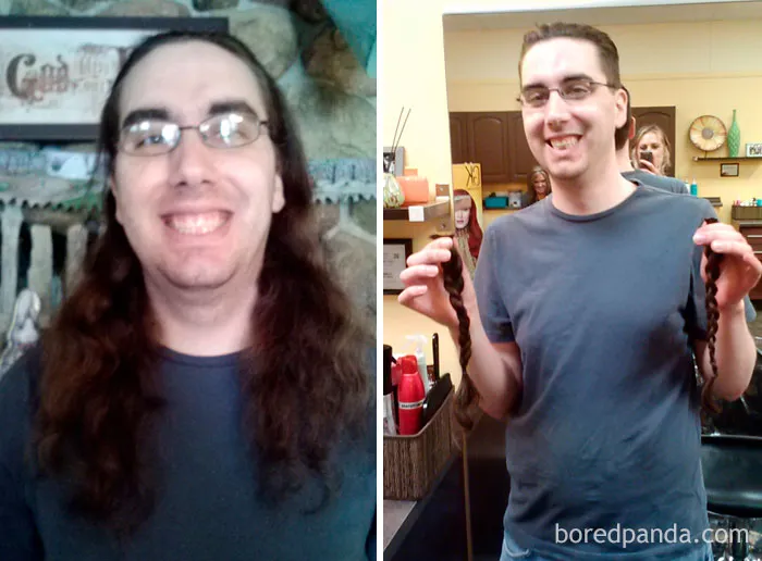 Got My First Haircut In 5 Years Today. Donated The Hair To Locks Of Love