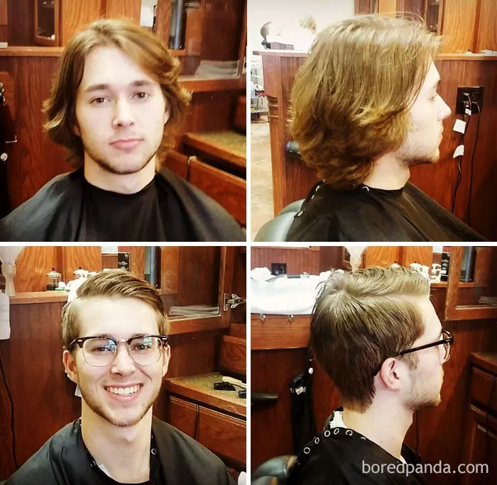 Sometimes A New Style Can Change Your Whole Attitude. This Guy Looks Much Happier