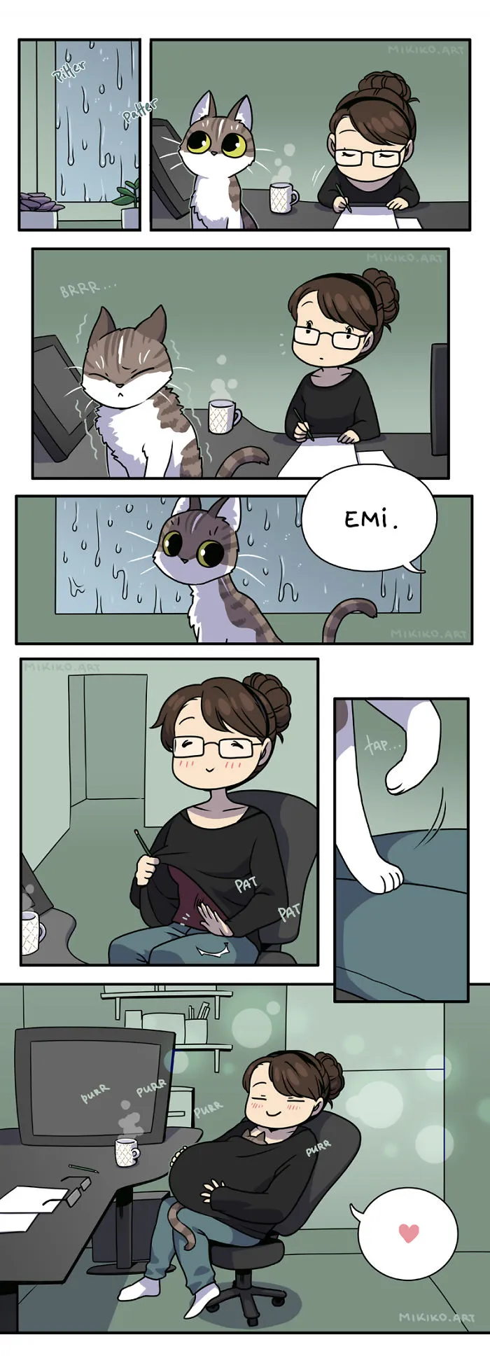 Artist Illustrates Everyday Life With Her Boyfriend And Cat In 54 Adorable Illustrations
