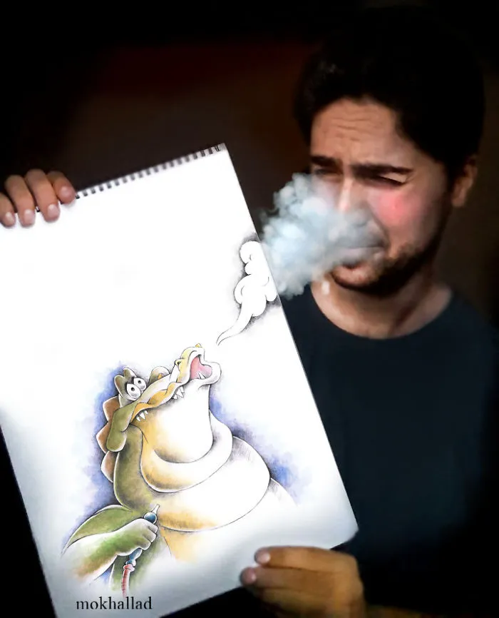 I'm A Pharmacist And I Like To Combine Drawings With Real Life To Make Other People Smile