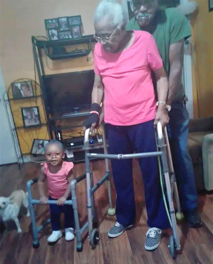 Toddler Dresses Up As Her Grandmother On Halloween
