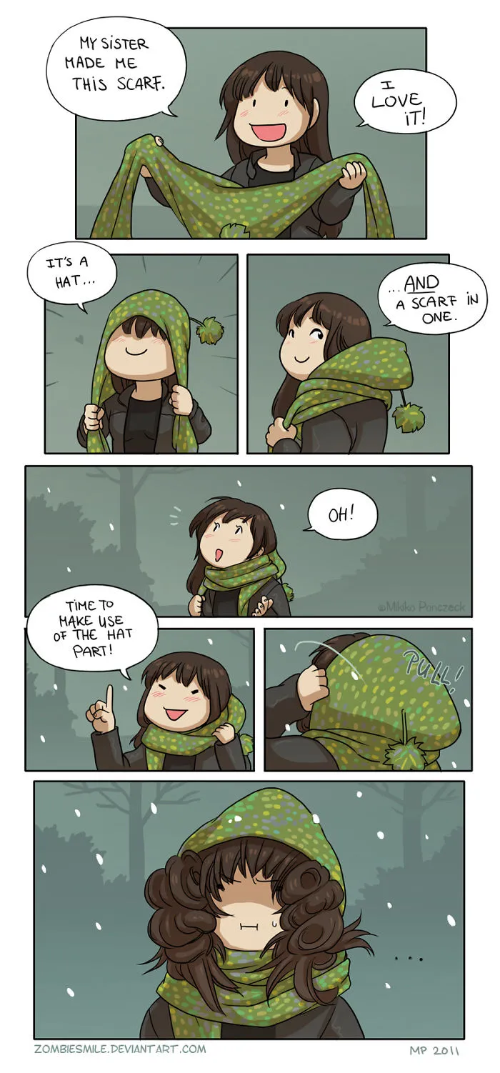 Artist Illustrates Everyday Life With Her Boyfriend And Cat In 56 Adorable Illustrations