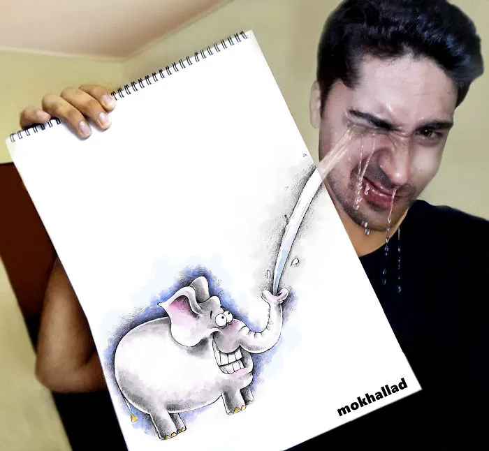 I'm A Pharmacist And I Like To Combine Drawings With Real Life To Make Other People Smile