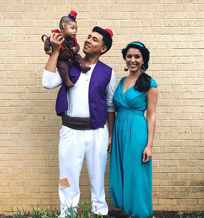 Aladdin, Jasmine y Abu