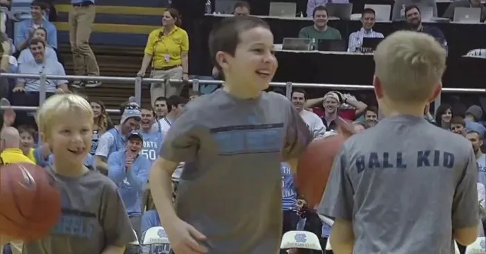 Kid Hits Three Shots From The Middle Of The Court And The Crowds Reaction Is Priceless!