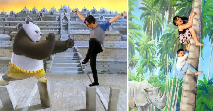 I Made 3d Trick Art For Photobooth In Batam 3d Museum