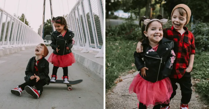 Toddler Skater Boy And Punk Rock Princess Themed Birthday Pictures