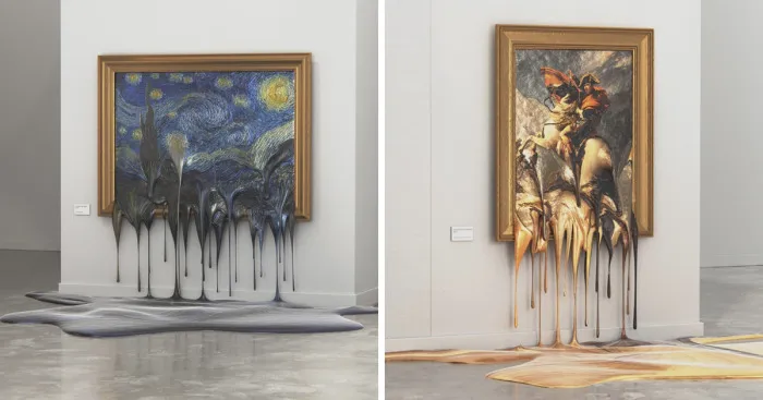 Exhibition Shows What Would Happen To The Paintings If There Was No Air Conditioning In Museums On Hot Days