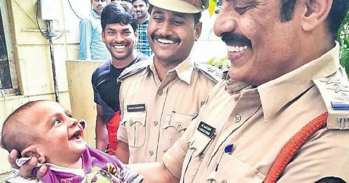 Baby's Reaction To Police Officers Who Rescued Him From Kidnappers Says It All