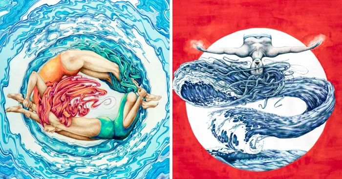 A Series Of Illustrations I Produced To Reflect Different States Of Emotion