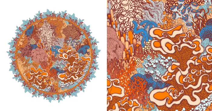 I Create Colorful Detailed Ecosystems