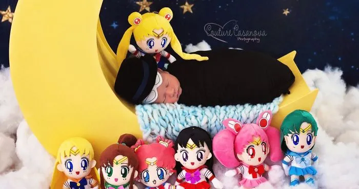 Sailor Moon Newborn Photo Shoot
