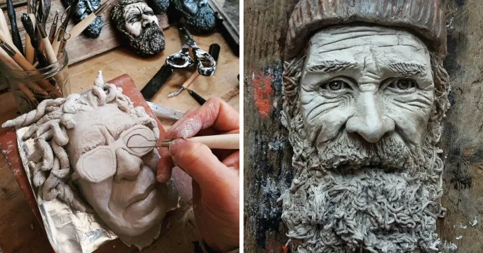 "Forgotten Faces - Kinsale" Captures Irish Fishermen & Characters In Clay