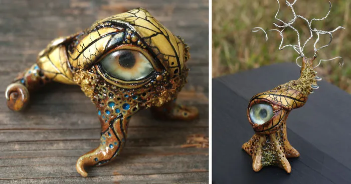 I Make Sculptures Of Gentle Monsters From Polymer Clay