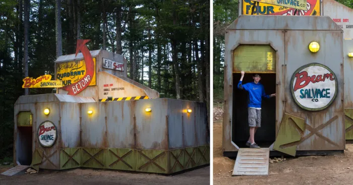 90+ Kids Built This Intergalactic Space Station In The Woods Of New Hampshire