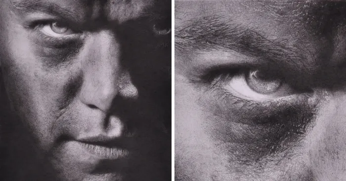 Matt Damon Meets Jason Bourne In Charcoal