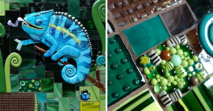 Happiest Glass Chameleon Ever