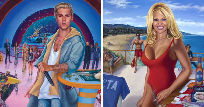 Realistic Paintings Tell The Life Story Of These Celebrities