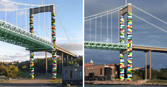 Unemployed In Sweden Gain Job Opportunity By Building A "Lego Bridge"