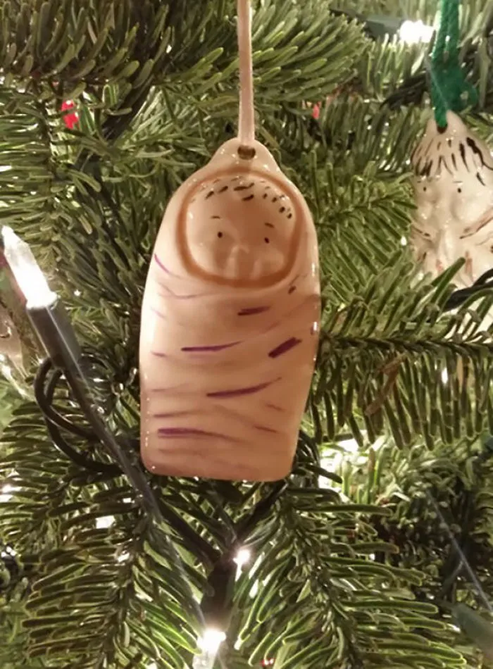 I Sat There, Staring, Wonderding Why My Religious Mother In Law Had A Severed Toe Christmas Tree Orament. Upon Closer Inspection: