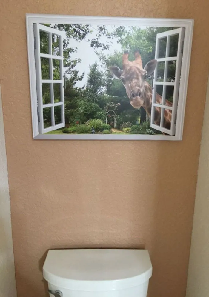 Over The Toilet In My Mother In Law's Bathroom, Always Makes Me A Little Uncomfortable