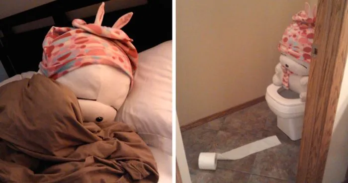 After Leaving Her Favorite Toy With God-Father Who Lives Alone, Girl Asks If He's Having Fun - Here's His Response