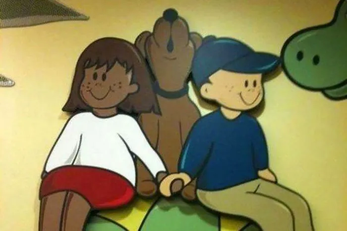 Perro puesto en mal sitio