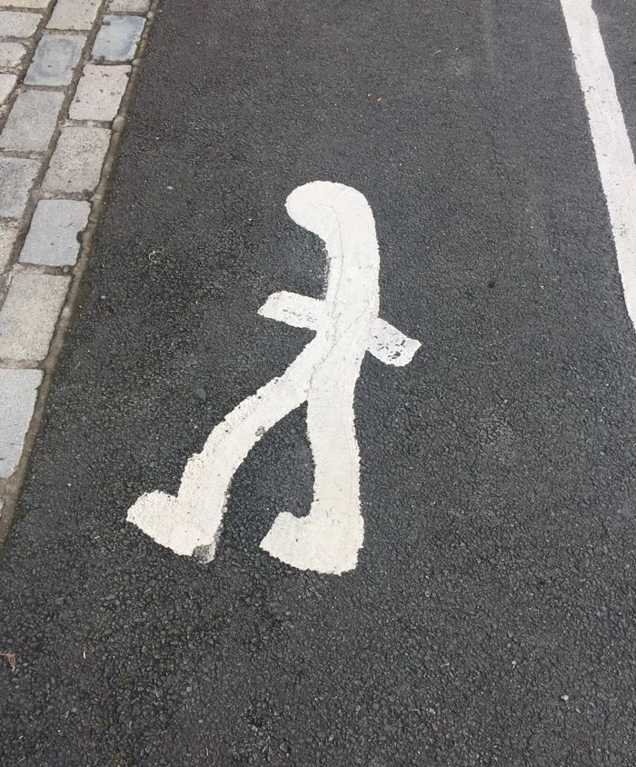 This Painting In The Pedestrian Lane