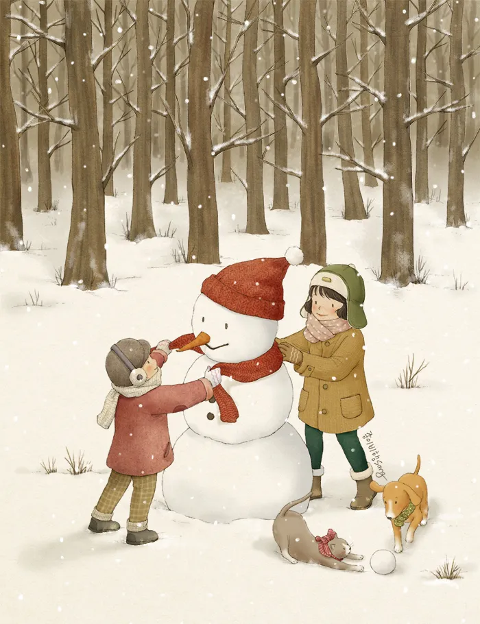 Korean Artist Illustrates Her Memories Of Growing Up With A Sister