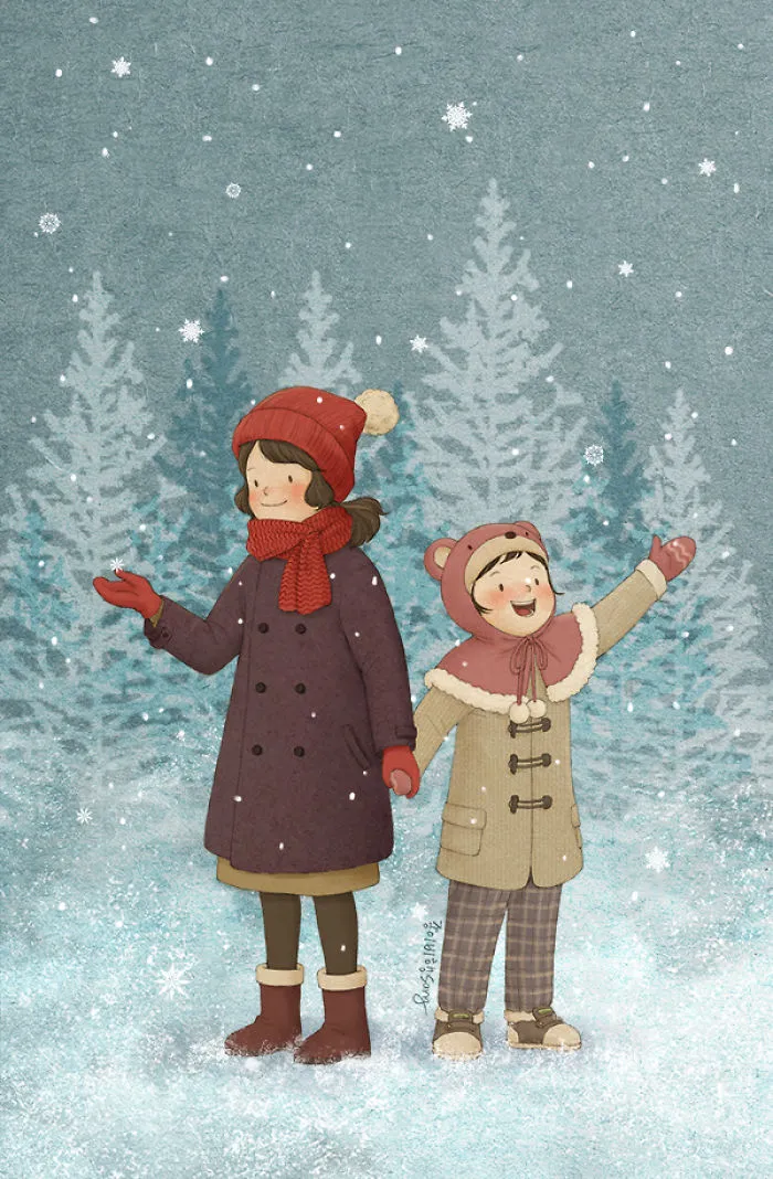 Korean Artist Illustrates Her Memories Of Growing Up With A Sister