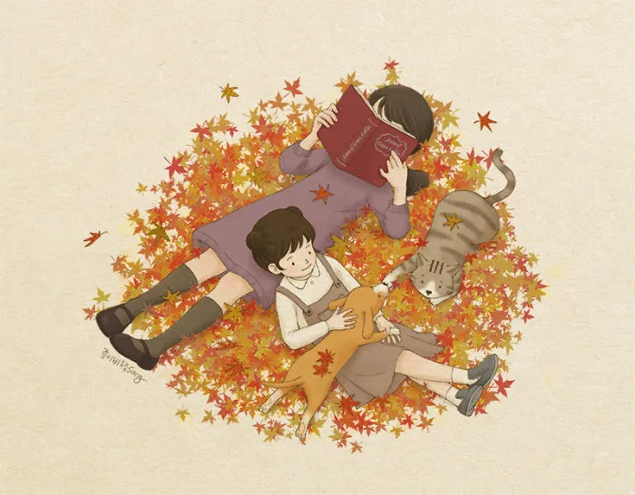 Korean Artist Illustrates Her Memories Of Growing Up With A Sister
