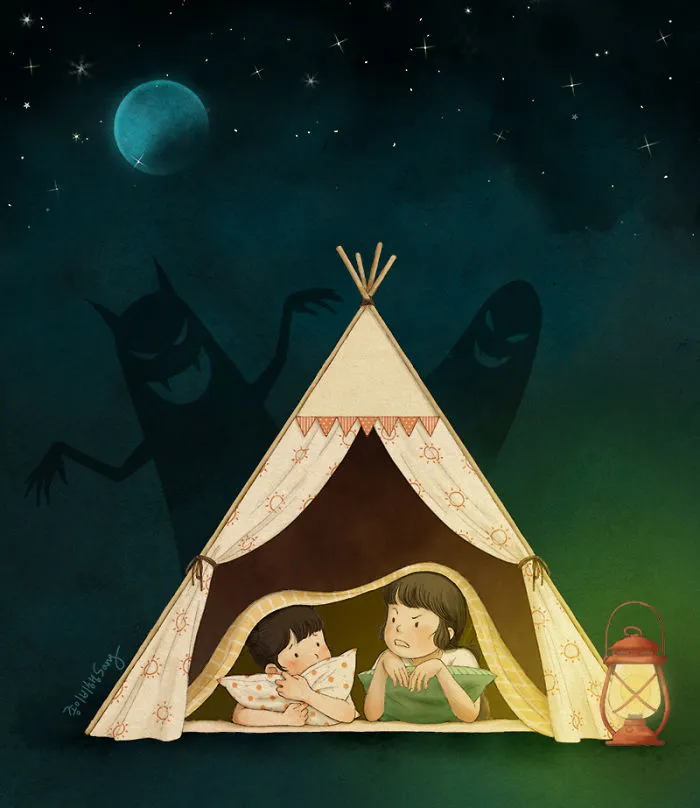 Korean Artist Illustrates Her Memories Of Growing Up With A Sister